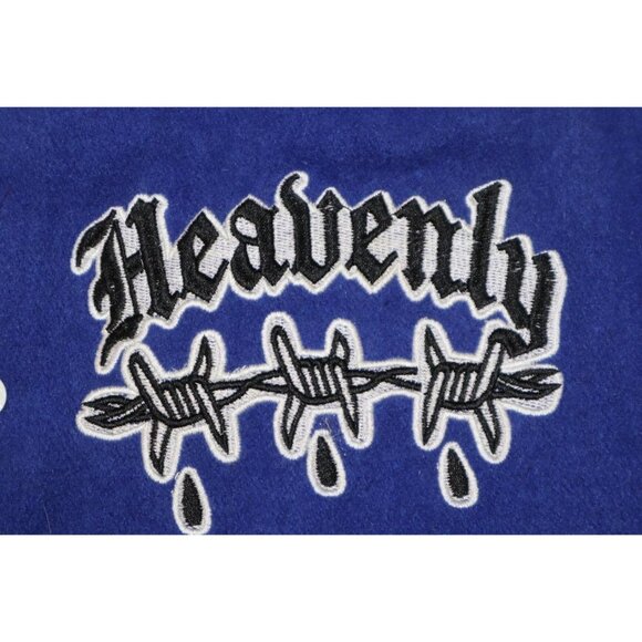 Rebel Minds Embroidered & Patch "Blessed Burn my Mind" Varsity Jacket Size XL - Picture 6 of 9